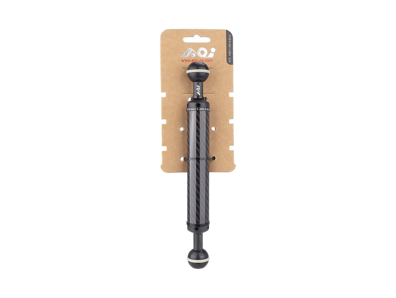 AOI 8" Ball to Ball Carbon Fiber Arm - 1 - Black Color