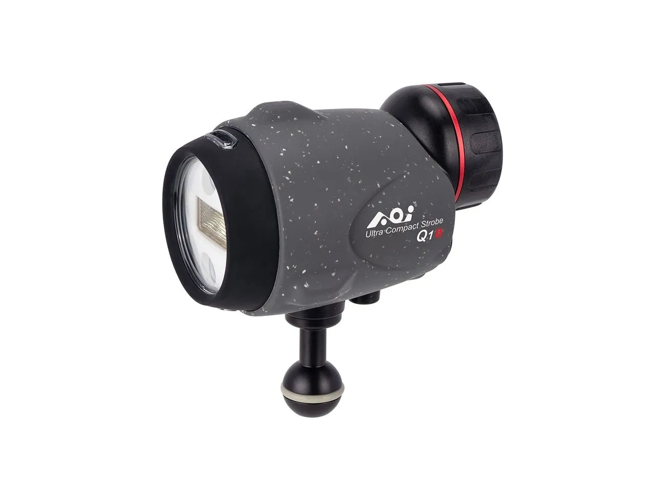AOI Underwater Ultra Compact Strobe - Q1i with Silicone Sleeve - Black Color