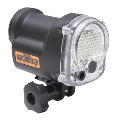 Sea&Sea YS-03 SOLIS UNIVERSAL LIGHTING SYSTEM INCLUDES: YS-03 SOLIS STROBE SS-03125, #SS-22140 COMPACT FLEX ARM/COMPACT DIGITAL TRAY, #SS-50128 FIBRE OPTIC CABLE II/M