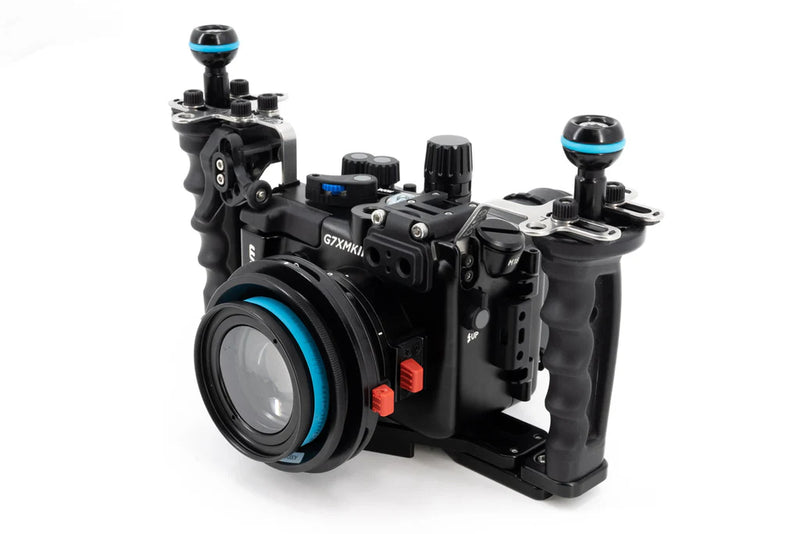 NAUTICAM NA-G7XIII Pro Package (inc. flexitray, right handle, two mounting balls, M14 vacuum valve, shutter extension)