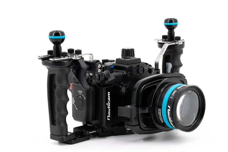 NAUTICAM NA-RX100VII Pro Package (Inc. flexitray, right handle, two mounting balls, M14 vacuum valve, shutter extension)