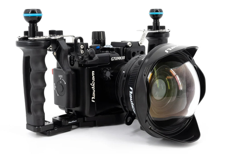 NAUTICAM NA-G7XIII Pro Package (inc. flexitray, right handle, two mounting balls, M14 vacuum valve, shutter extension)