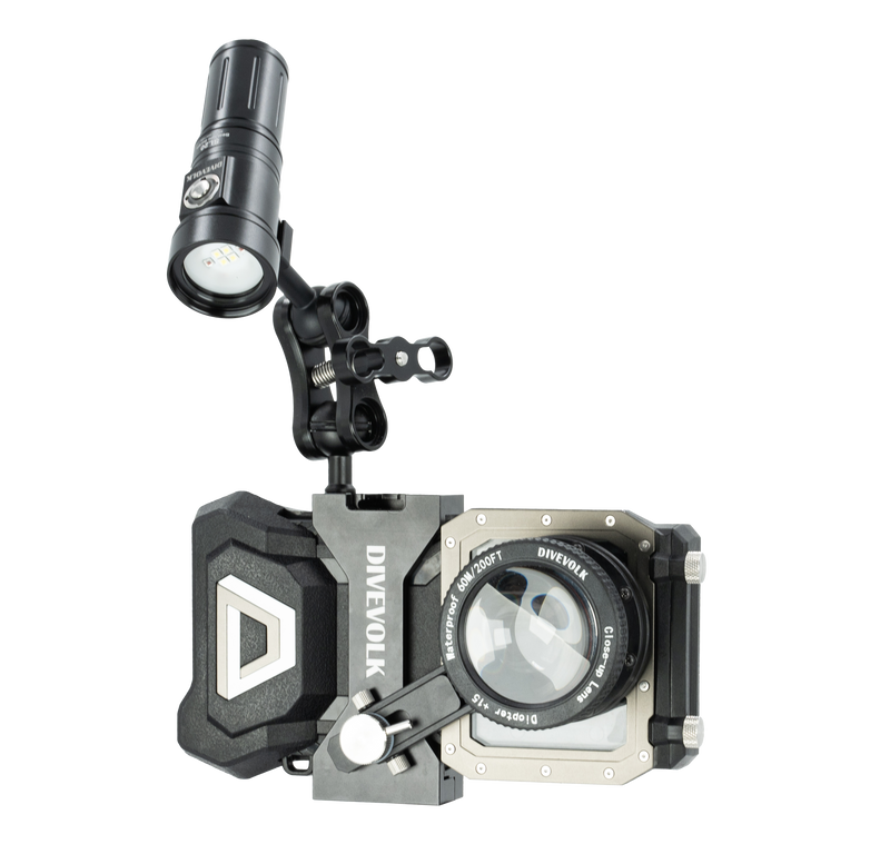 DIVEVOLK Expansion Clamp with 67mm adapters arm