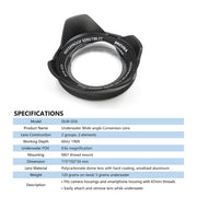 DIVEVOLK Underwater Wide-angle Conversion Lens X0.6