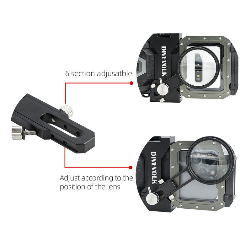 DIVEVOLK 67mm adapters arm
