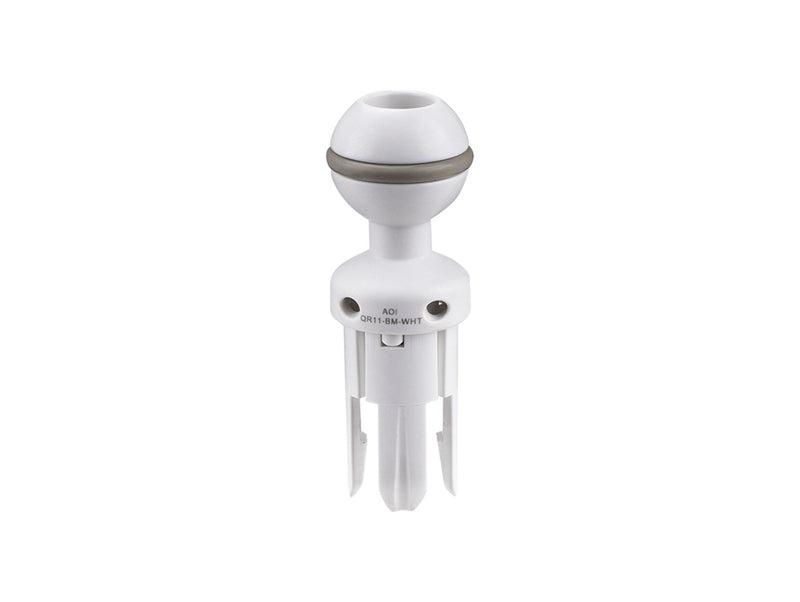 AOI Quick Release System -  11 Male Insert in Ball Mount - White Color
