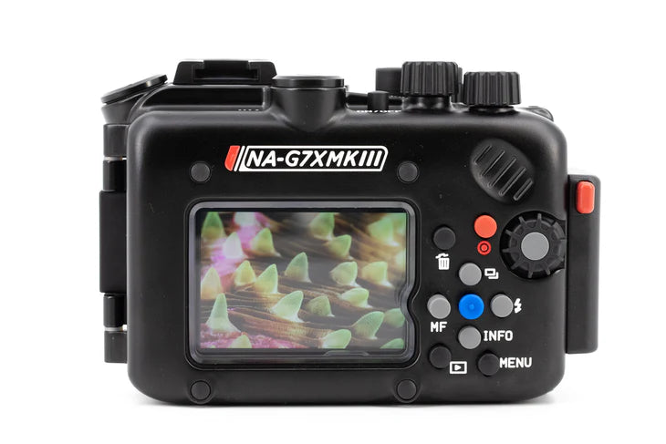 NAUTICAM NA-G7XIII Pro Package (inc. flexitray, right handle, two mounting balls, M14 vacuum valve, shutter extension)