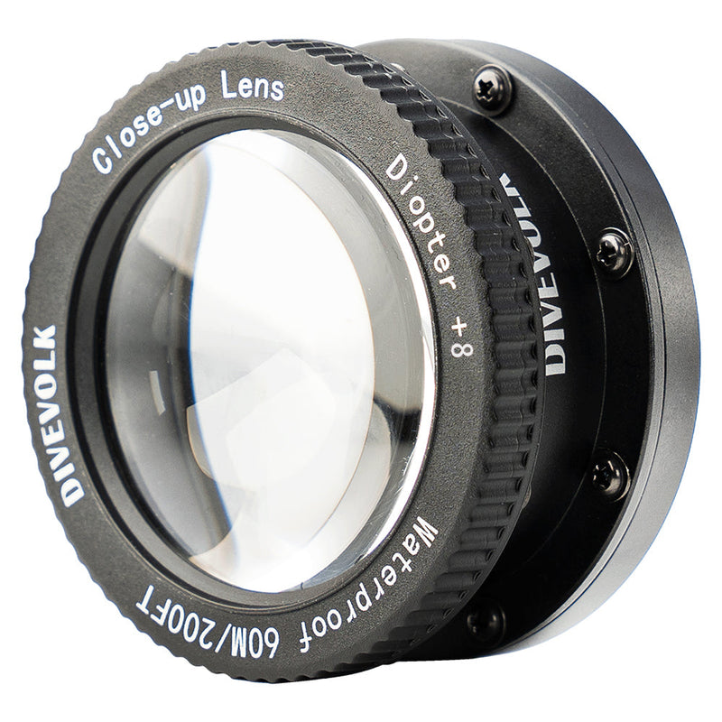 DIVEVOLK Underwater +8 Close-up Optical Wet Lens