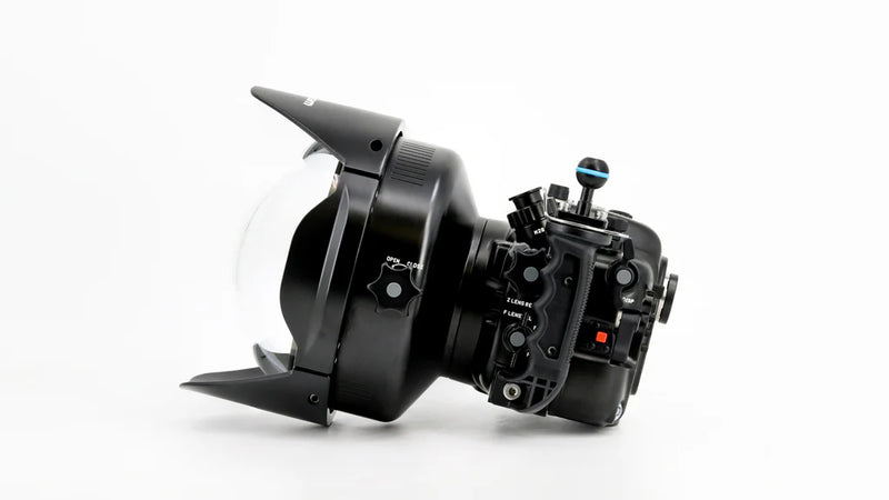 Nauticam N120 0.57x Wide Angle Conversion Port - 2 (WACP-2) 140 Deg. FOV with Compatible 14mm Lenes (incl. float collar)