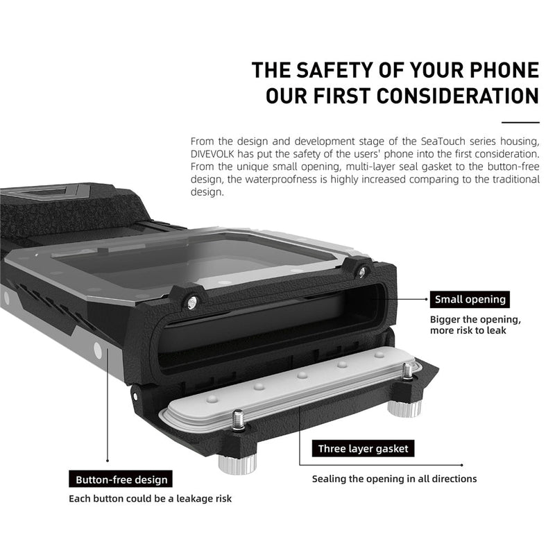 DIVEVOLK SeaTouch 4 MAX PLUS Underwater Housing