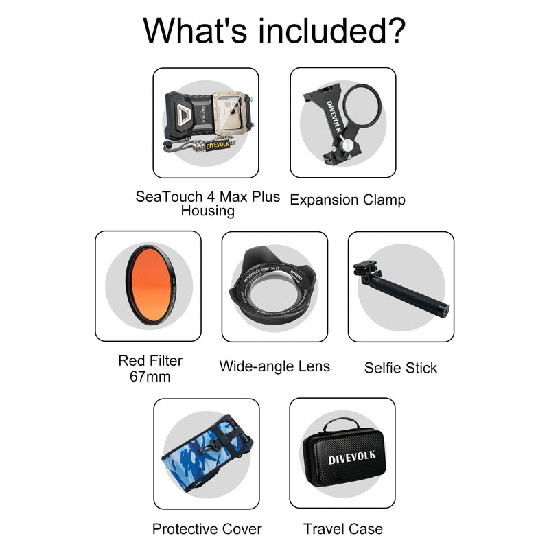 DIVEVOLK SeaTouch 4 Max Plus Selfie Kit