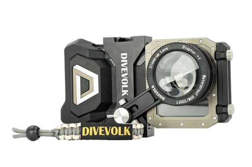 DIVEVOLK SeaTouch 4 Max Plus Underwater housing Macro Kit  for iPhone and most Android smartphone, dive housing, waterproof phone case