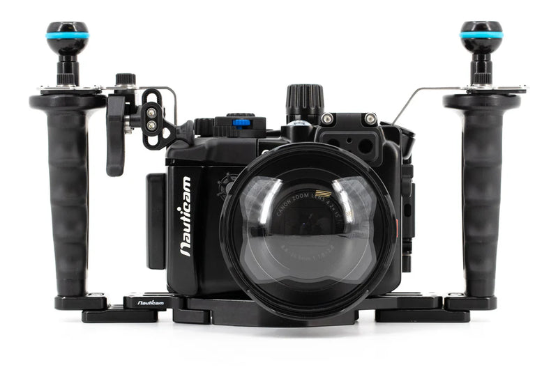 NAUTICAM NA-G7XIII Pro Package (inc. flexitray, right handle, two mounting balls, M14 vacuum valve, shutter extension)