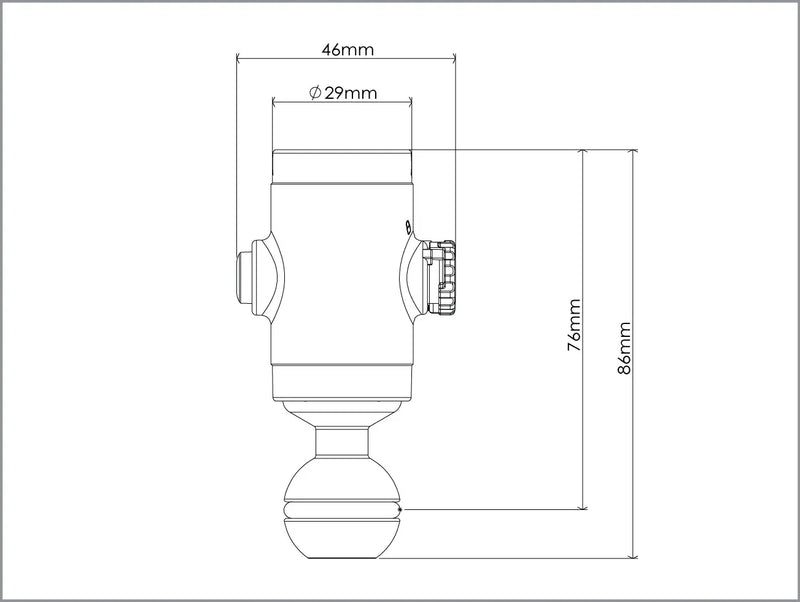 AOI Quick Release System -  11 Base with Ball Mount - White Color