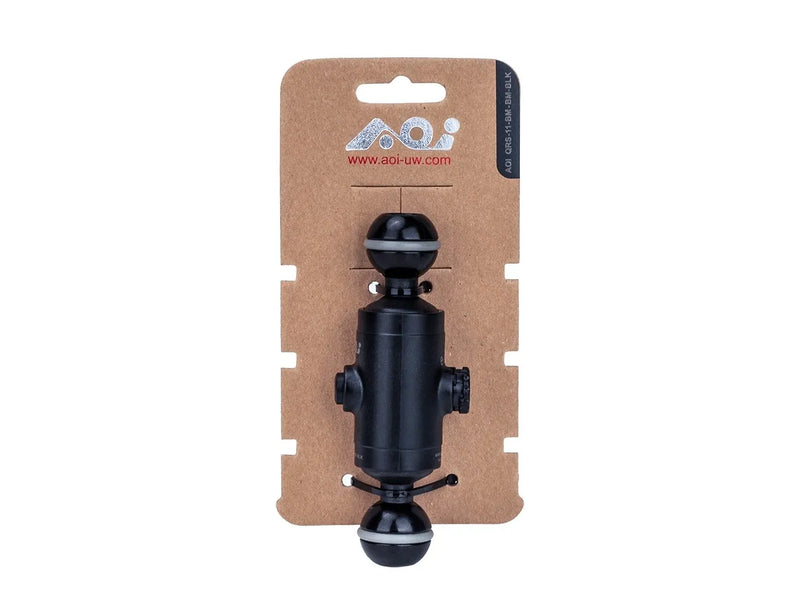 AOI Quick Release System -  11 Base with Ball Mount & Ball Mount Male Insert - Black Color