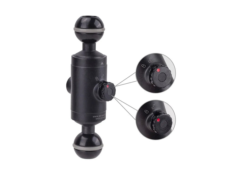 AOI Quick Release System -  11 Base with Ball Mount & Ball Mount Male Insert - Black Color