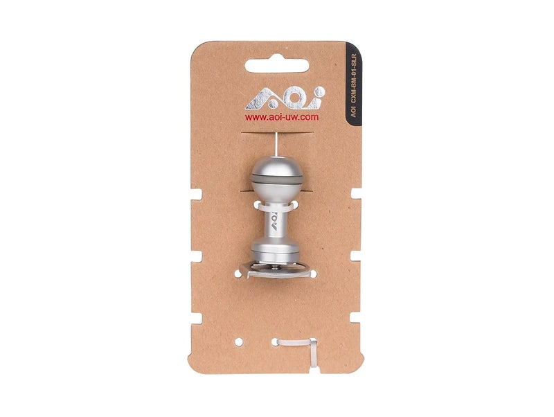 AOI Cold Shoe Mount Base to Ball Mount -  01 - Silver Color