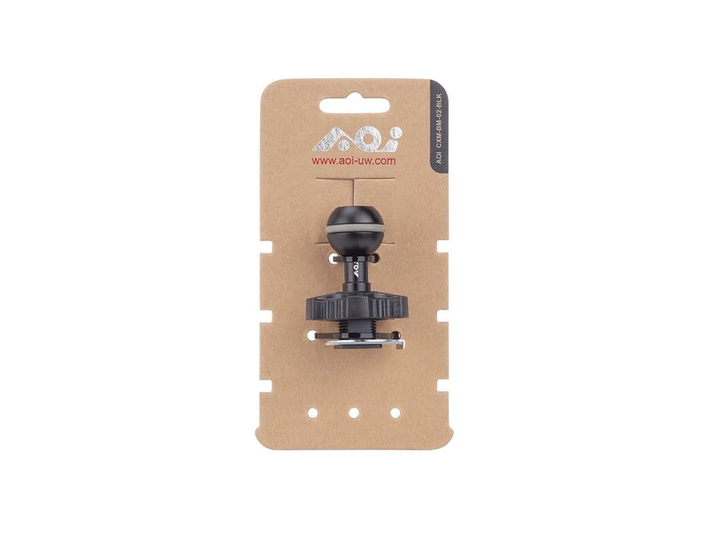 AOI Cold Shoe Mount Base to Ball Mount -  02 - Black Color