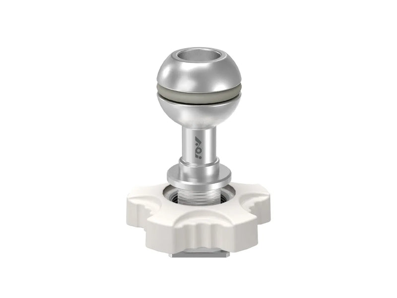 AOI Cold Shoe Mount Base to Ball Mount -  02 - Silver Color