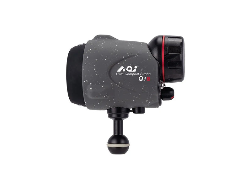 AOI Underwater Ultra Compact Strobe - Q1i with Silicone Sleeve - Black Color