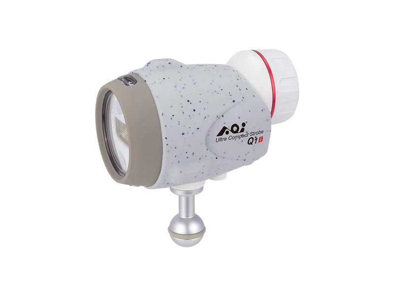 AOI Underwater Ultra Compact Strobe - Q1i with Silicone Sleeve - Black Color