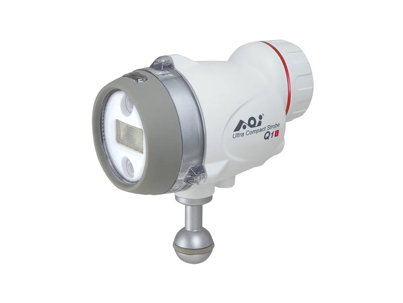 AOI Underwater Ultra Compact Strobe - Q1i with Silicone Sleeve - Black Color