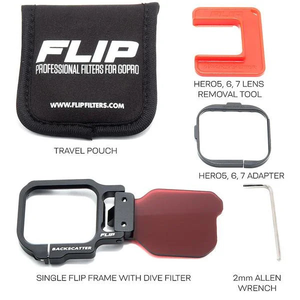 Backscatter FLIP13 One Filter Kit with DIVE Filter for GoPro 5-13