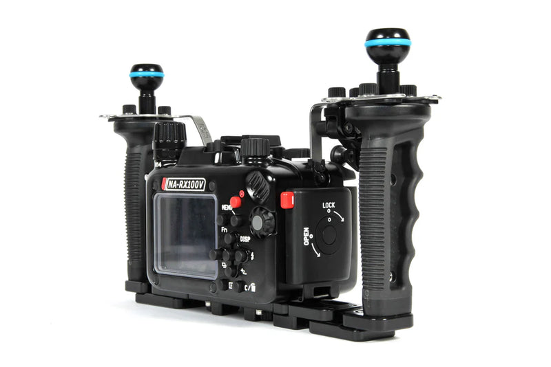 NAUTICAM NA-RX100V Pro Package (Inc. flexitray, right handle, two mounting balls, M14 vacuum valve, shutter extension)