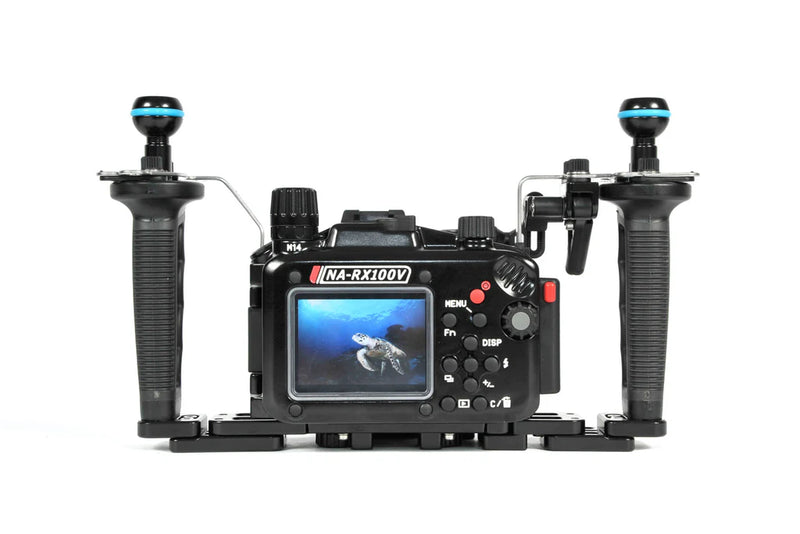 NAUTICAM NA-RX100V Pro Package (Inc. flexitray, right handle, two mounting balls, M14 vacuum valve, shutter extension)