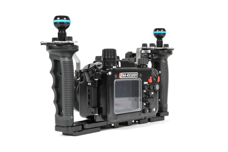 NAUTICAM NA-RX100V Pro Package (Inc. flexitray, right handle, two mounting balls, M14 vacuum valve, shutter extension)