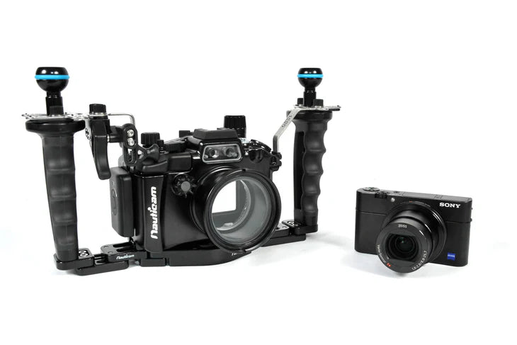 NAUTICAM NA-RX100V Pro Package (Inc. flexitray, right handle, two mounting balls, M14 vacuum valve, shutter extension)