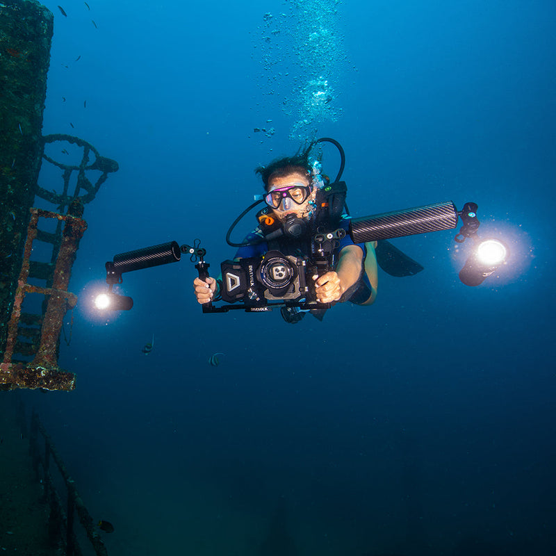 DIVEVOLK SL120 underwater video light 12000 lumens