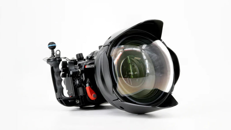 Nauticam N120 0.57x Wide Angle Conversion Port - 2 (WACP-2) 140 Deg. FOV with Compatible 14mm Lenes (incl. float collar)