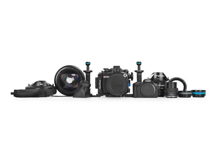 NAUTICAM NA-R50 Housing for Canon EOS R50 with RF-S 18-45 F4.5-6.3 IS STM Lens