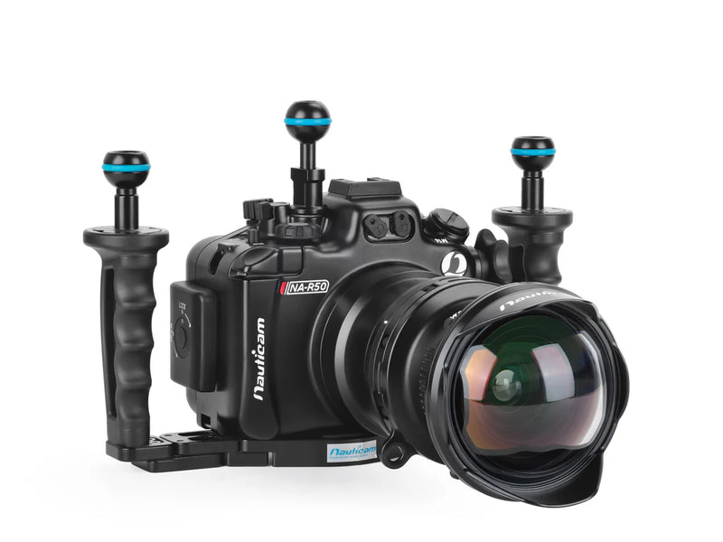 NAUTICAM NA-R50 Housing for Canon EOS R50 with RF-S 18-45 F4.5-6.3 IS STM Lens