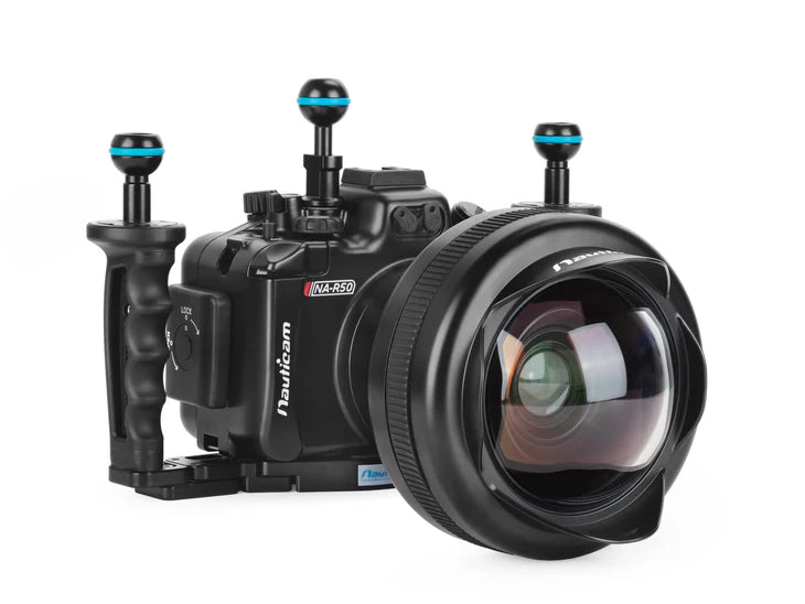 NAUTICAM NA-R50 Housing for Canon EOS R50 with RF-S 18-45 F4.5-6.3 IS STM Lens