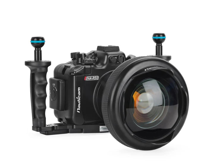 NAUTICAM NA-R50 Housing for Canon EOS R50 with RF-S 18-45 F4.5-6.3 IS STM Lens