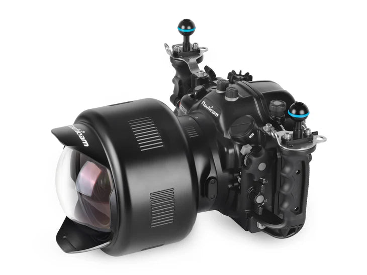 Nauticam N120/N100 0.36x Wide Angle Conversion Port with Integrated Float Collar and Interchangeable Port Mounting Ring - (WACP-1B)