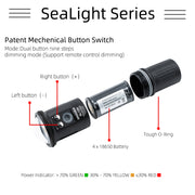 DIVEVOLK SL120 underwater video light 12000 lumens