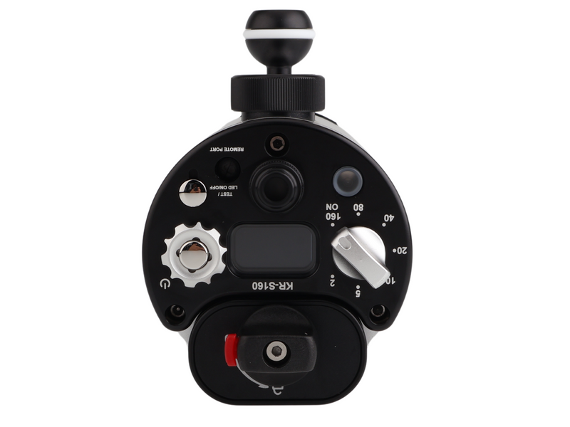 Kraken KR-S160 strobe - controls and OLED display