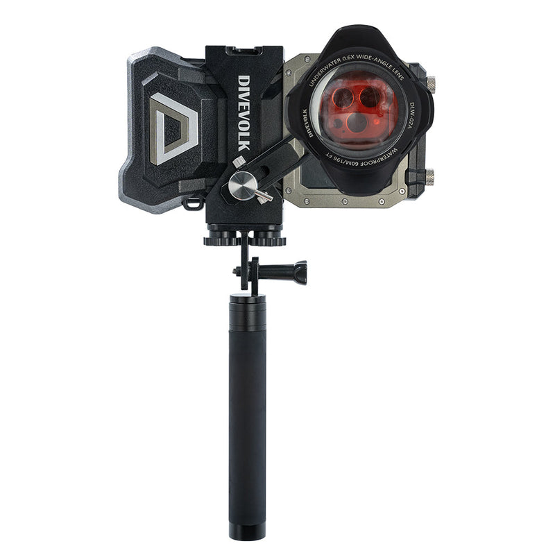 DIVEVOLK SeaTouch 4 Max Plus underwater housnig Selfie Kit for iPhone and Andorid smartphone, dive housing, waterproof phone case