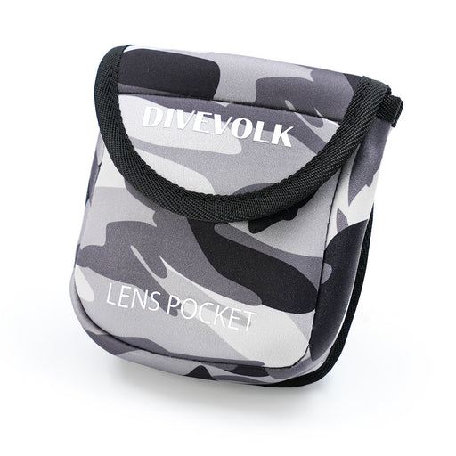 DIVEVOLK Multifunctional Lens Pocket for lens storage underwater, easy to change lenses, photography accessory