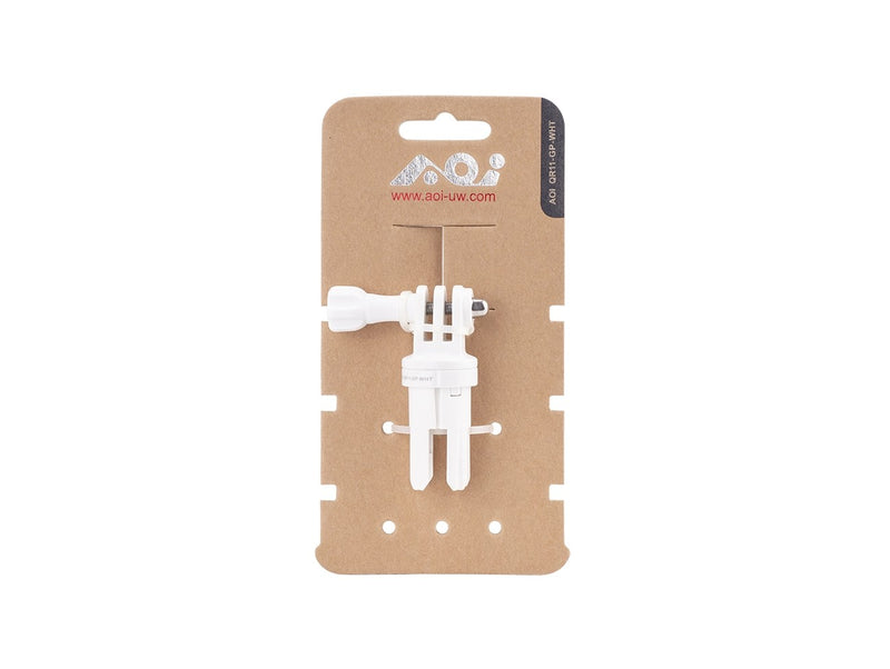 AOI Quick Release System -  11 Male Insert in GoPro Mount - White Color