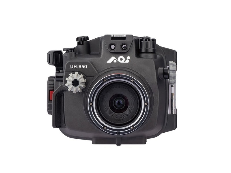 AOI UH-R50 Underwater Housing Black - front view