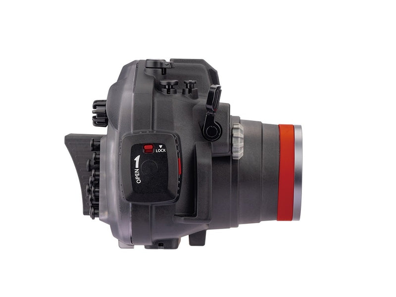 AOI UH-R50 Underwater Housing Black - back controls