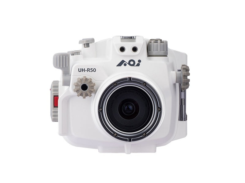 AOI UH-R50 Underwater Housing White - front view