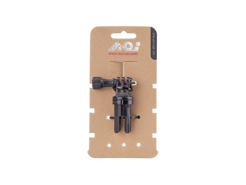 AOI Quick Release System -  11 Male Insert in GoPro Mount - Black Color