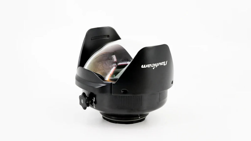 Nauticam N120 0.57x Wide Angle Conversion Port - 2 (WACP-2) 140 Deg. FOV with Compatible 14mm Lenes (incl. float collar)