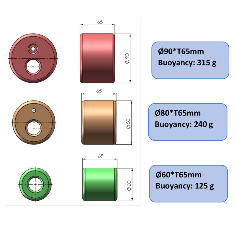 Kraken Float Tube O60 for metal arm