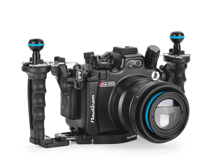 NAUTICAM NA-R50 Housing for Canon EOS R50 with RF-S 18-45 F4.5-6.3 IS STM Lens